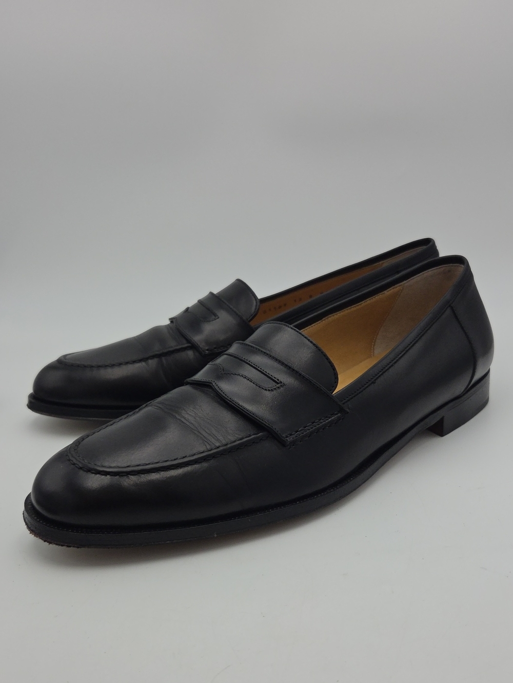 Cole Haan Men's Penny Loafers Black Leather Dress Shoes Size 12 B